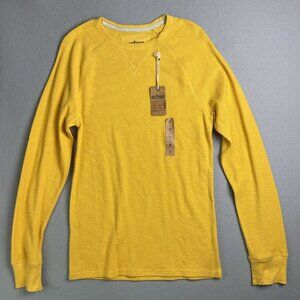 Urban Pipeline‎ Crewneck Shirt Mens Medium Yellow / Gold Raglan Cotton Pullover